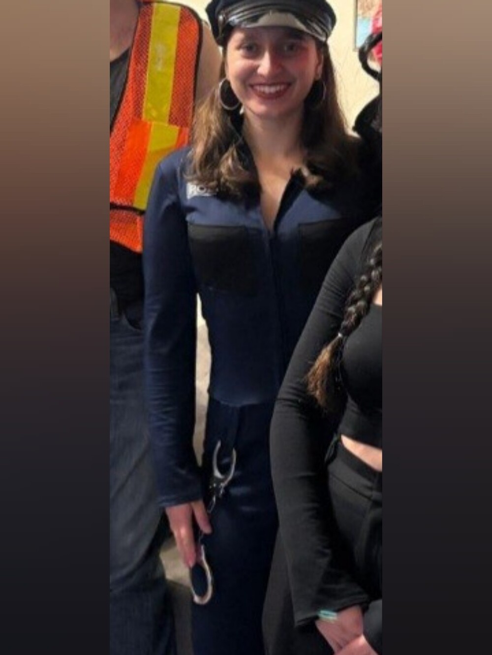 Police Halloween Costume with Hat and Handcuffs